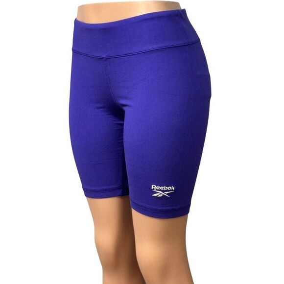 Reebok Women’s Identity Fitted Logo Shorts, Bold Purple, Sz. M - Picture 10 of 10